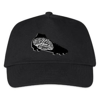 Football boot with brain BRAIN SOCCER - Kids’ Baseball Cap - black - Front