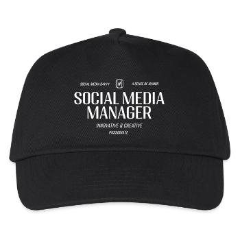 Social Media Manager – Creative & Passionate - Kids’ Baseball Cap - black - Front