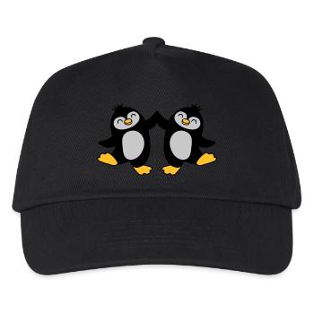 High Five Welcome Penguins - Kids’ Baseball Cap - black - Front