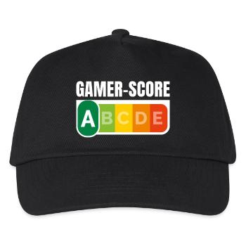 GAMER SCORE - Humour noir - Casquette de baseball Enfant - noir - Devant
