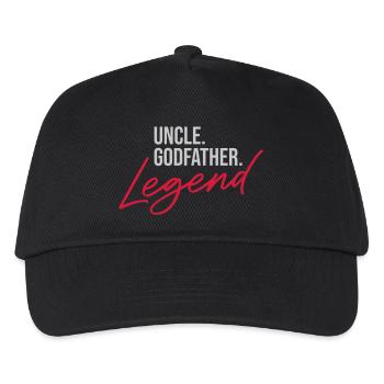 Uncle Godfather Legend Quote - Kids’ Baseball Cap - black - Front