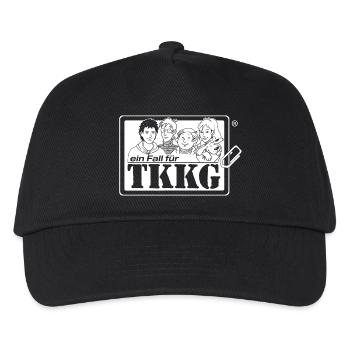 TKKG TKKG Logo Ein Fall Für TKKG Weiß - Kinder Basecap - Schwarz - Vorne