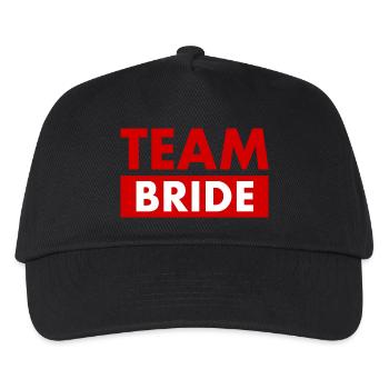 Team bride - Kinder Basecap - Schwarz - Vorne
