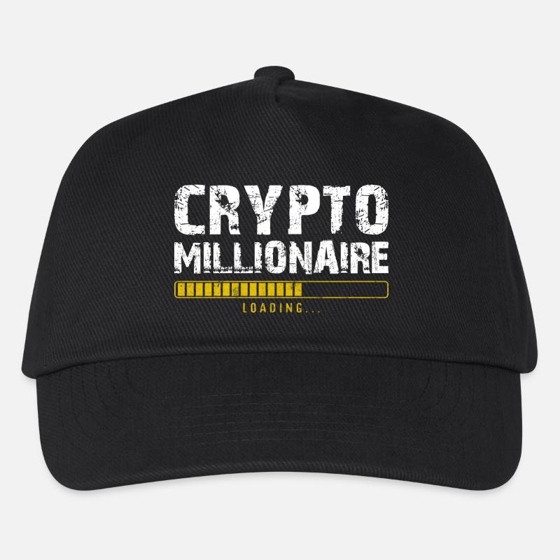 Krypto-Millionär - Kinder Basecap - Schwarz
