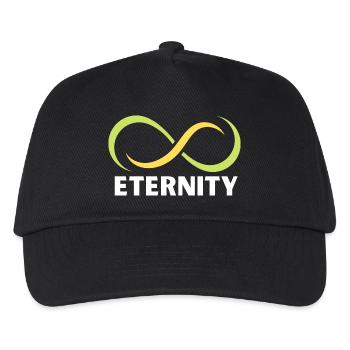 Ewigkeits-Infinity-Band-Emblem - Kinder Basecap - Schwarz - Vorne