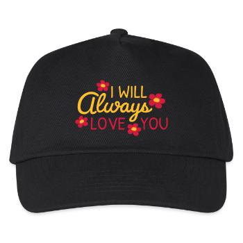 I will always love - Kinder Basecap - Schwarz - Vorne