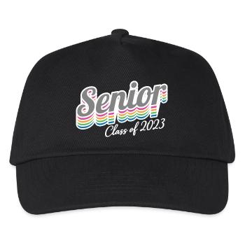 Senior Class Of 2023 Retro Graduation Party Geschenk - Kinder Basecap - Schwarz - Vorne