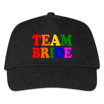 Team bride - Casquette de baseball Enfant - noir - Devant