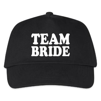 Team bride - Kinder Basecap - Schwarz - Vorne