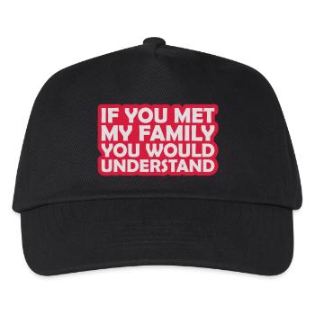 you would understand quote - Kids’ Baseball Cap - black - Front
