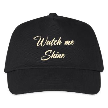 Watch me shine - Kinder Basecap - Schwarz - Vorne
