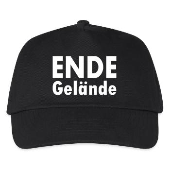 Ende gelände - Kinder Basecap - Schwarz - Vorne