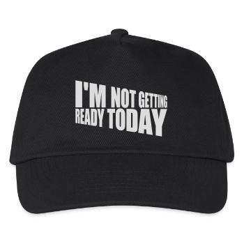 not getting ready today - Kinder Basecap - Schwarz - Vorne
