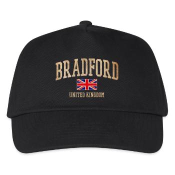 Bradford UK Vintage Banner - Kinder Basecap - Schwarz - Vorne