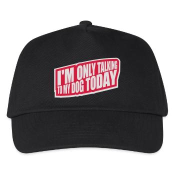 only talking to dog - Kids’ Baseball Cap - black - Front