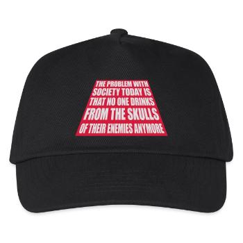 boissons de crânes ennemis - Casquette de baseball Enfant - noir - Devant