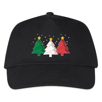 Christmas trees Italy Italian flag - Kids’ Baseball Cap - black - Front