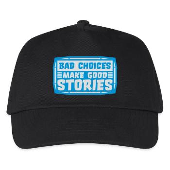 Mauvaises décisions, belles histoires - Casquette de baseball Enfant - noir - Devant