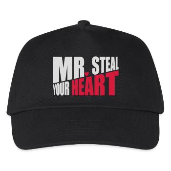 Mr steal your heart - Kids’ Baseball Cap - black - Front