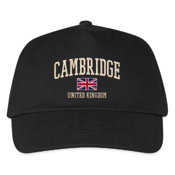 Bannière du drapeau vintage de Cambridge UK - Casquette de baseball Enfant - noir - Devant