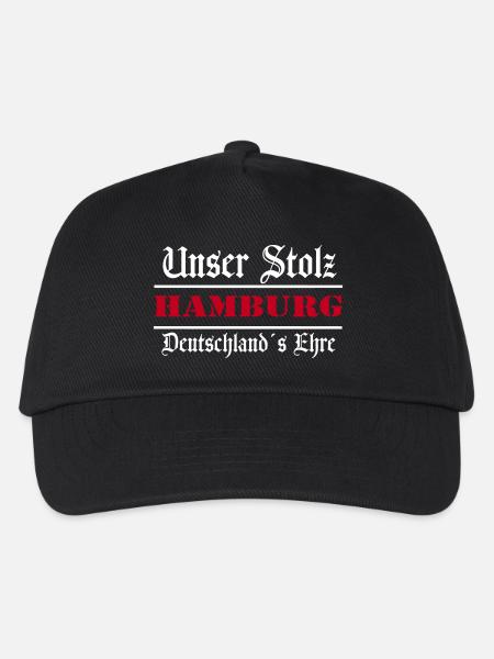 Hamburg , Tradition , Stolz und Ehre Hamburg (25) - Kinder Basecap - Schwarz
