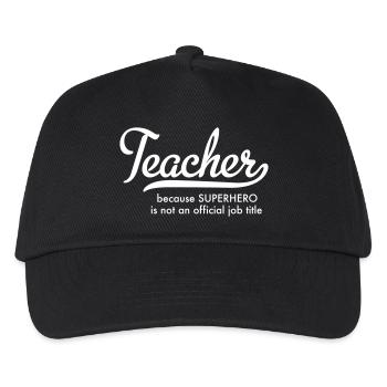 Teacher - Kids’ Baseball Cap - black - Front