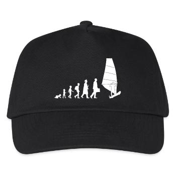Windsurfing Evolution - Kinder Basecap - Schwarz - Vorne