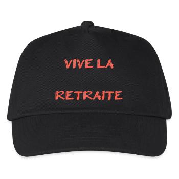 RETIREMENT. RETIREMENT. RETIRED. RETIREMENT - Kids’ Baseball Cap - black - Front
