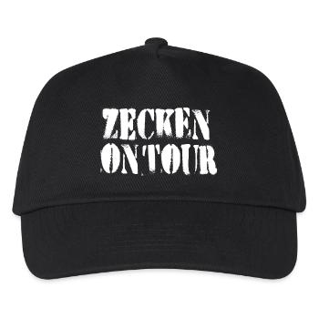 Zecken on tour - Kinder Basecap - Schwarz - Vorne