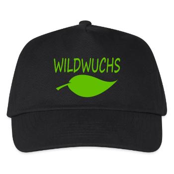 WILDWUCHS - Kinder Basecap - Schwarz - Vorne