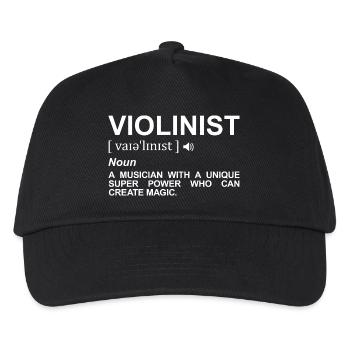 Violinist Dictionary - Kids’ Baseball Cap - black - Front