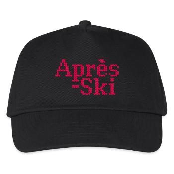 Après-ski Knit Ski Holiday Winter Party Holiday Fan - Kids’ Baseball Cap - black - Front