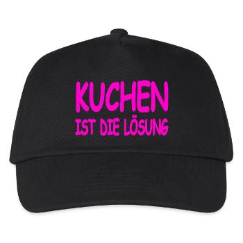 Kuchen - Kinder Basecap - Schwarz - Vorne