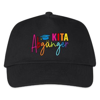 Kita Abgänger - Kinder Basecap - Schwarz - Vorne