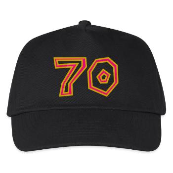70. 70 JAHRE. 70-JÄHRIGES JUBILÄUM. 70-JÄHRIGES JUBILÄUM. - Kinder Basecap - Schwarz - Vorne