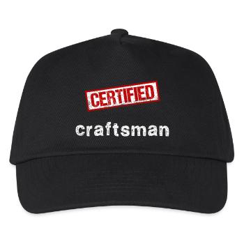 Handwerker - Kinder Basecap - Schwarz - Vorne