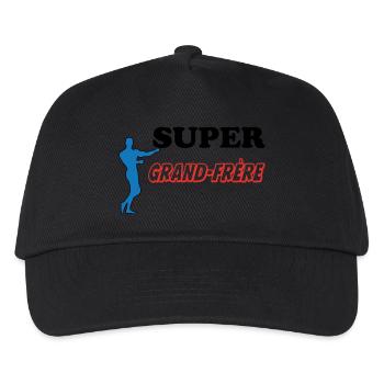 SUPER Grand Frère - Casquette de baseball Enfant - noir - Devant