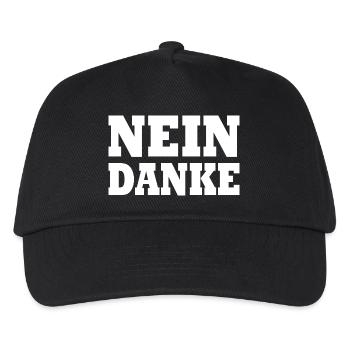Nein danke - Kinder Basecap - Schwarz - Vorne