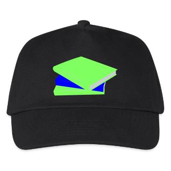 books - Kids’ Baseball Cap - black - Front