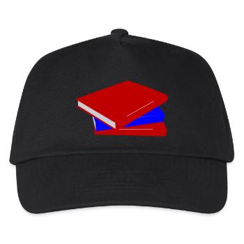 books - Kids’ Baseball Cap - black - Front