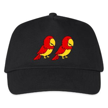 papagei 2 - Kinder Basecap - Schwarz - Vorne