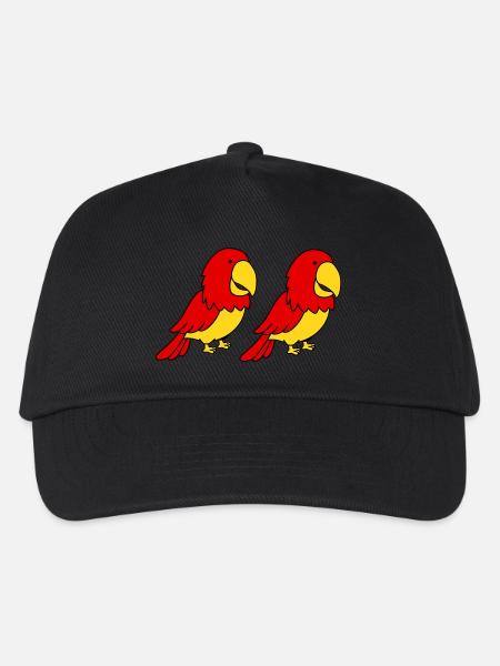 papagei 2 - Kinder Basecap - Schwarz