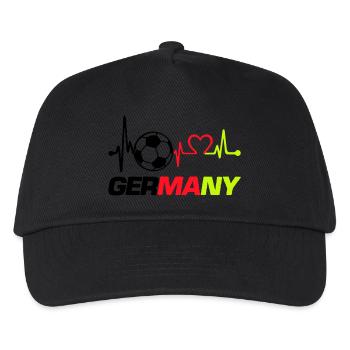 Football Love Beat Germany - Kids’ Baseball Cap - black - Front