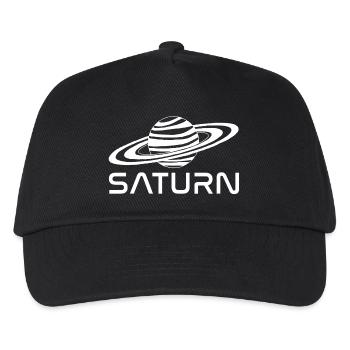 Planète saturne blanche - Casquette de baseball Enfant - noir - Devant