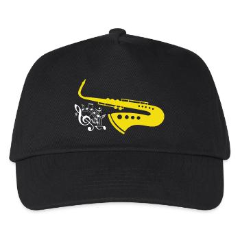 Sax saxophone saxophone - Kids’ Baseball Cap - black - Front
