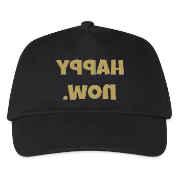Happy Now inversé - Casquette de baseball Enfant - noir - Devant