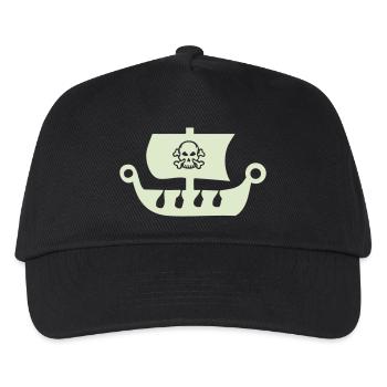 bateau pirate - Casquette de baseball Enfant - noir - Devant
