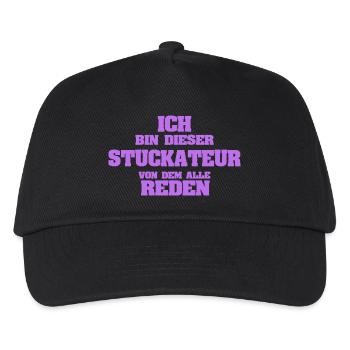Profession plâtrier - Casquette de baseball Enfant - noir - Devant