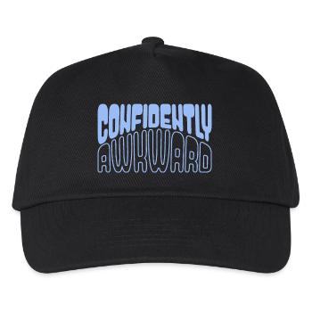 Confidently awkward in blue - Kids’ Baseball Cap - black - Front