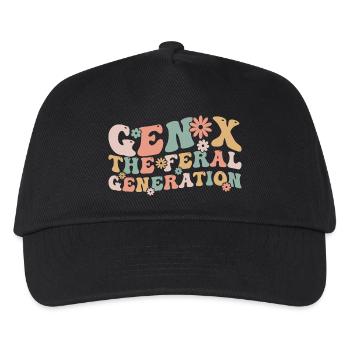 Gen X The Feral Generation Funny Generation X - Casquette de baseball Enfant - noir - Devant